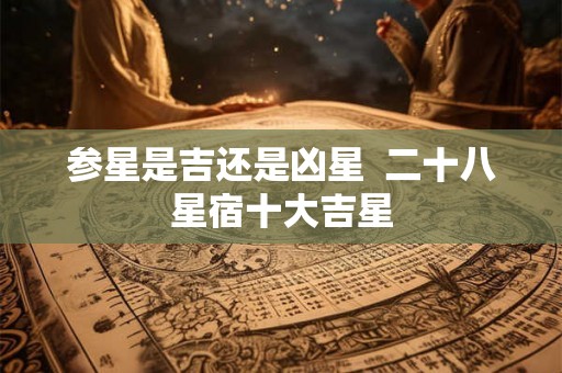参星是吉还是凶星  二十八星宿十大吉星