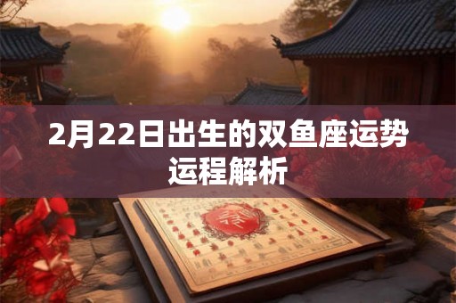 2月22日出生的双鱼座运势运程解析