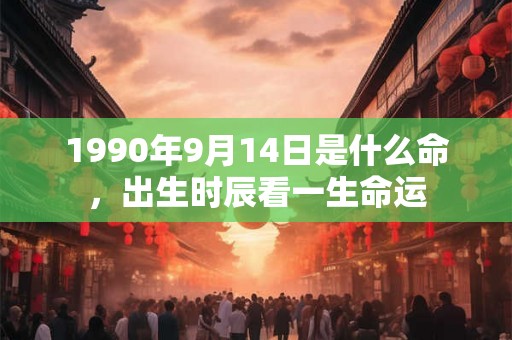 1990年9月14日是什么命,出生时辰看一生命运 1990年9月14日是什么命,出生时辰看一生命运