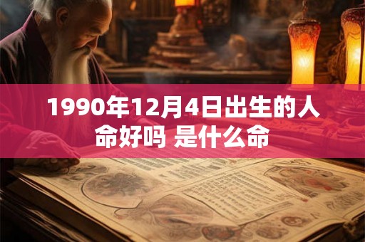 1990年12月4日出生的人命好吗 是什么命