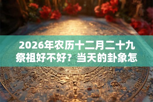 2026年农历十二月二十九祭祖好不好？当天的卦象怎么样？