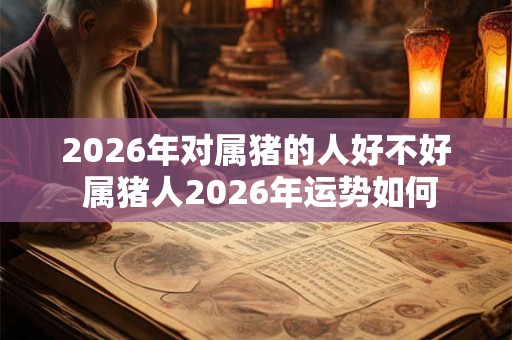2026年对属猪的人好不好 属猪人2026年运势如何 2026年对属猪的人好不好 属猪人2026年运势如何
