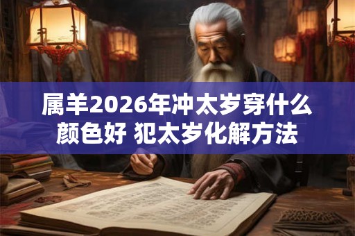 属羊2026年冲太岁穿什么颜色好 犯太岁化解方法