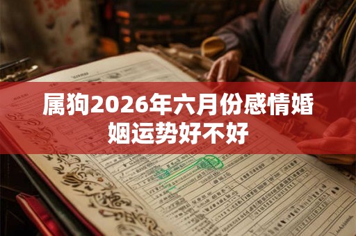 属狗2026年六月份感情婚姻运势好不好