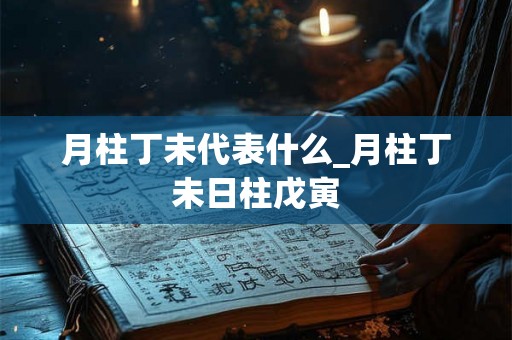 月柱丁未代表什么_月柱丁未日柱戊寅 月柱丁未代表什么_月柱丁未日柱戊寅