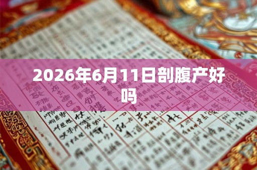 2026年6月11日剖腹产好吗