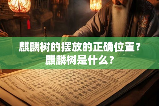 麒麟树的摆放的正确位置?麒麟树是什么? 麒麟树的摆放的正确位置?麒麟树是什么?