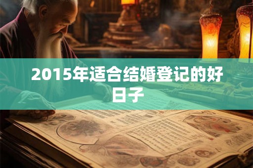 2015年适合结婚登记的好日子