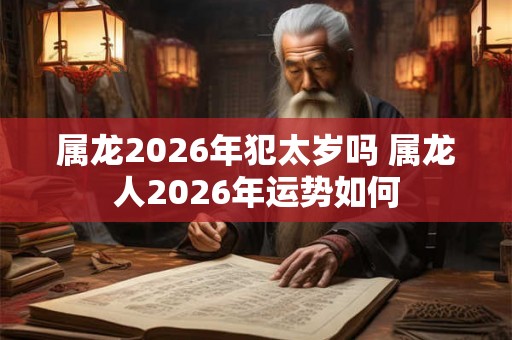 属龙2026年犯太岁吗 属龙人2026年运势如何 属龙2026年犯太岁吗 属龙人2026年运势如何