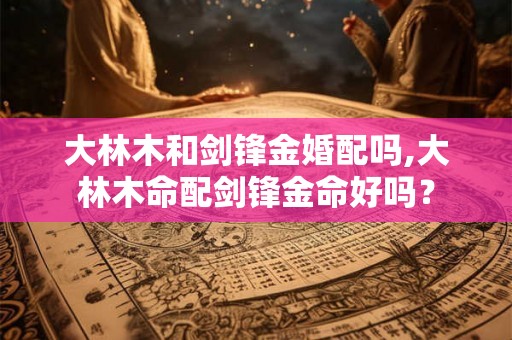 大林木和剑锋金婚配吗,大林木命配剑锋金命好吗？