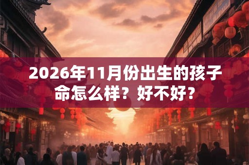 2026年11月份出生的孩子命怎么样？好不好？