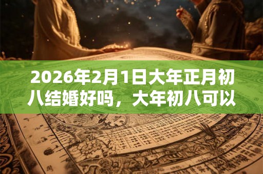 2026年2月1日大年正月初八结婚好吗，大年初八可以订婚吗？