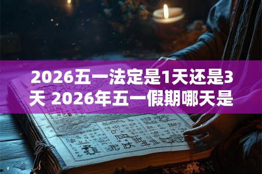 2026五一法定是1天还是3天 2026年五一假期哪天是三倍工资