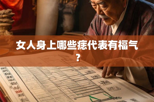 女人身上哪些痣代表有福气？