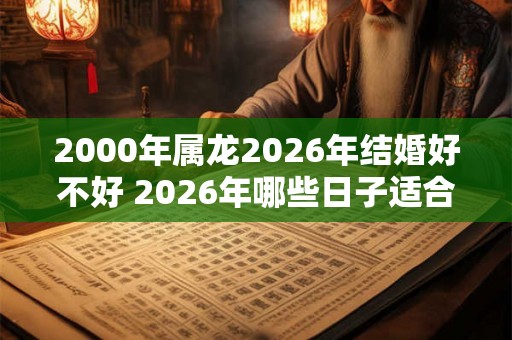 2000年属龙2026年结婚好不好 2026年哪些日子适合结婚