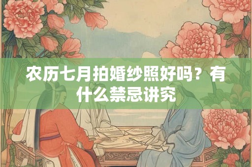 农历七月拍婚纱照好吗？有什么禁忌讲究
