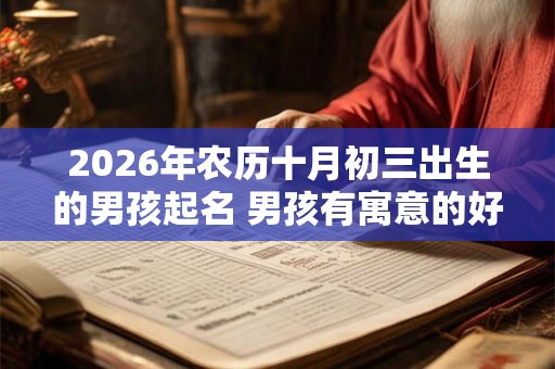 2026年农历十月初三出生的男孩起名 男孩有寓意的好名字推荐