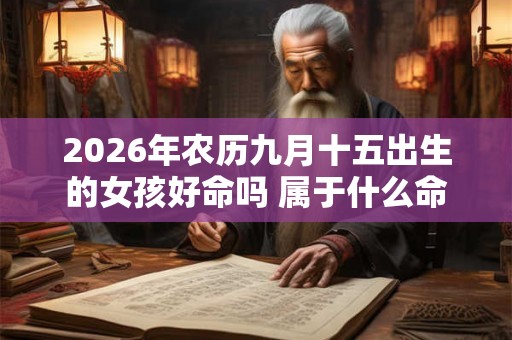 2026年农历九月十五出生的女孩好命吗 属于什么命