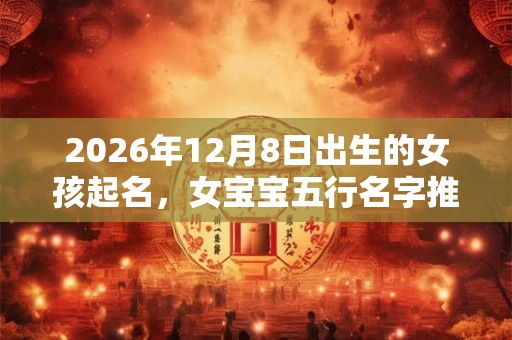 2026年12月8日出生的女孩起名，女宝宝五行名字推荐