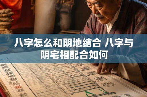 八字怎么和阴地结合 八字与阴宅相配合如何