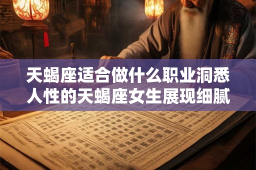 天蝎座适合做什么职业洞悉人性的天蝎座女生展现细腻察觉的工作本事 天蝎座适合做什么职业洞悉人性的天蝎座女生展现细腻察觉的工作本事
