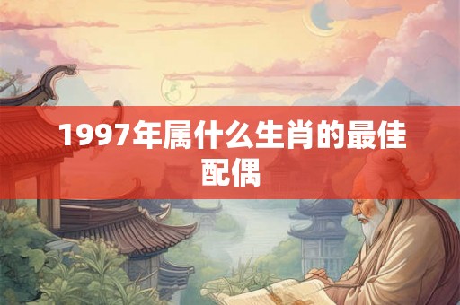 1997年属什么生肖的最佳配偶