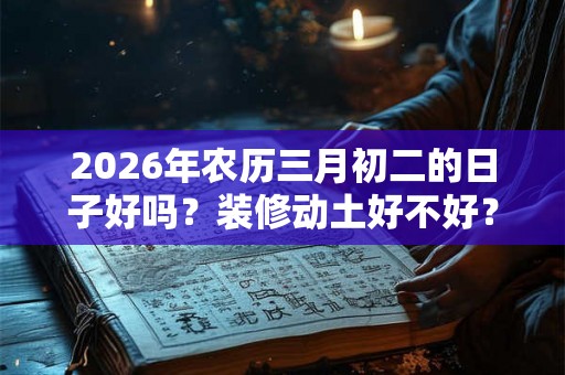 2026年农历三月初二的日子好吗？装修动土好不好？