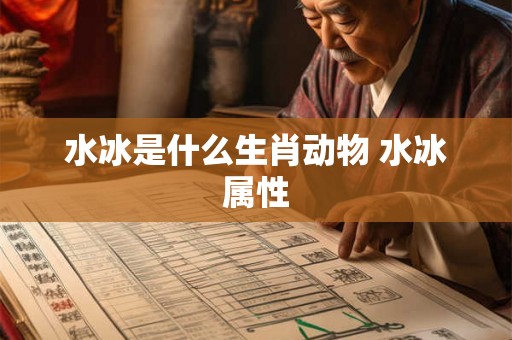 水冰是什么生肖动物 水冰属性