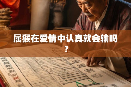 属猴在爱情中认真就会输吗？
