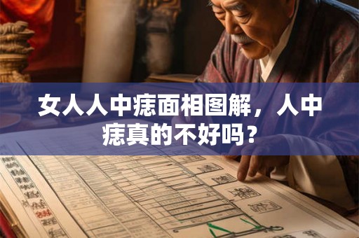 女人人中痣面相图解，人中痣真的不好吗？