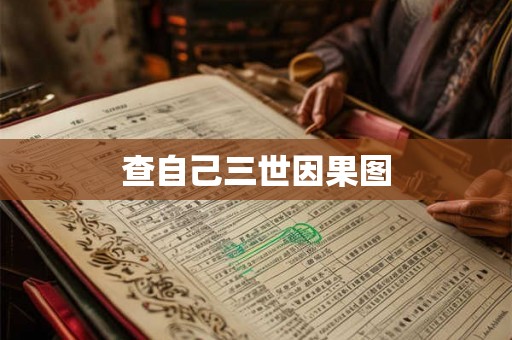 查自己三世因果图