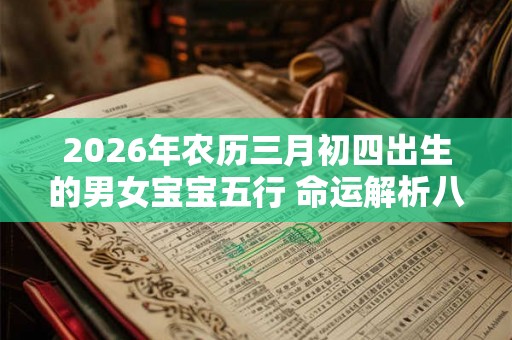 2026年农历三月初四出生的男女宝宝五行 命运解析八字起名