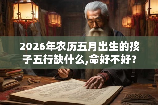 2026年农历五月出生的孩子五行缺什么,命好不好? 2026年农历五月出生的孩子五行缺什么,命好不好?