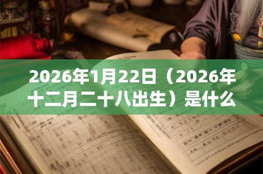 2026年1月22日(2026年十二月二十八出生)是什么命_命运如何 2026年1月22日(2026年十二月二十八出生)是什么命_命运如何