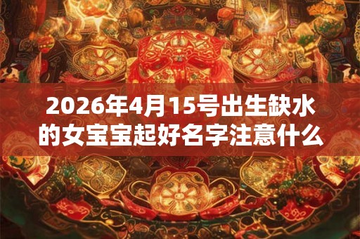 2026年4月15号出生缺水的女宝宝起好名字注意什么 2026年4月15号出生缺水的女宝宝起好名字注意什么
