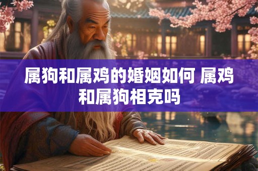属狗和属鸡的婚姻如何 属鸡和属狗相克吗
