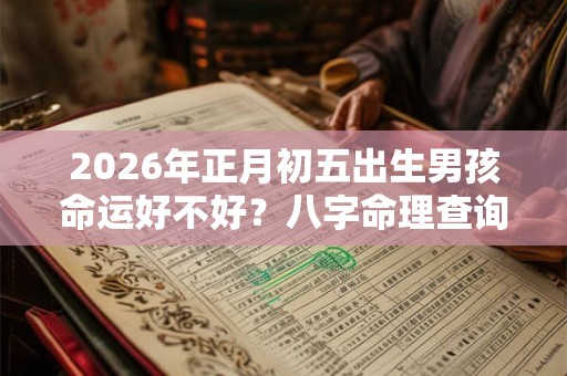 2026年正月初五出生男孩命运好不好?八字命理查询 2026年正月初五出生男孩命运好不好?八字命理查询