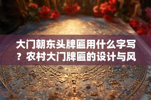 大门朝东头牌匾用什么字写？农村大门牌匾的设计与风水