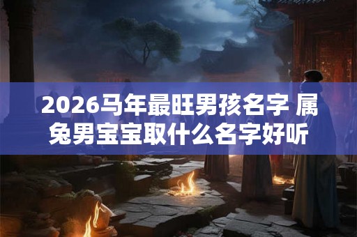 2026马年最旺男孩名字 属兔男宝宝取什么名字好听