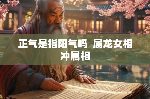 正气是指阳气吗  属龙女相冲属相