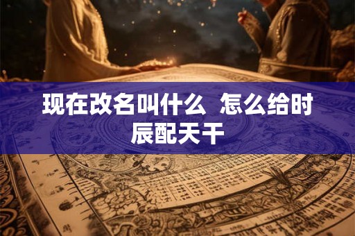 现在改名叫什么  怎么给时辰配天干