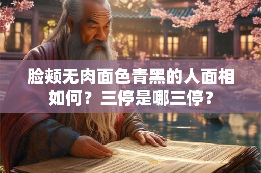脸颊无肉面色青黑的人面相如何？三停是哪三停？