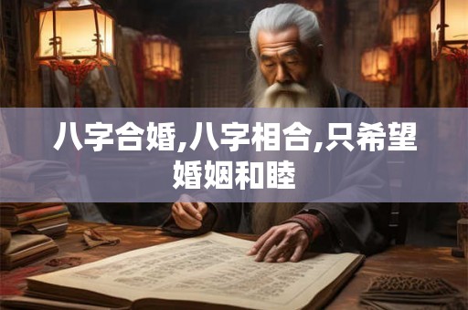八字合婚,八字相合,只希望婚姻和睦 八字合婚,八字相合,只希望婚姻和睦