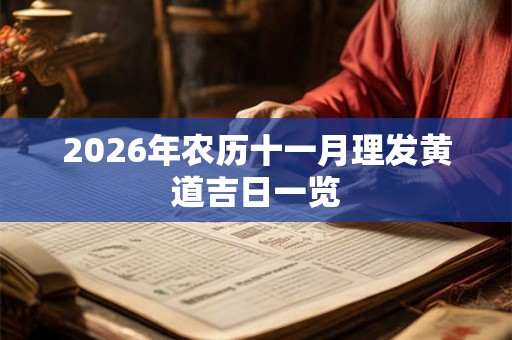 2026年农历十一月理发黄道吉日一览