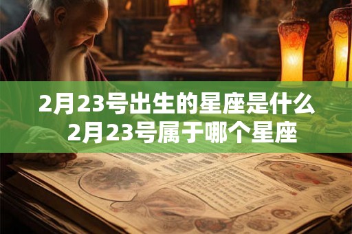 2月23号出生的星座是什么  2月23号属于哪个星座
