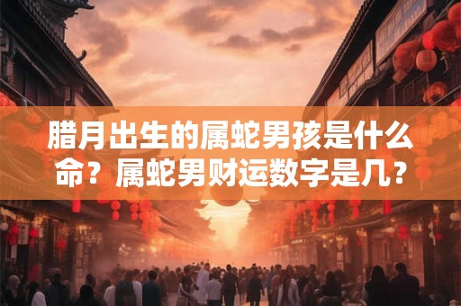 腊月出生的属蛇男孩是什么命?属蛇男财运数字是几? 腊月出生的属蛇男孩是什么命?属蛇男财运数字是几?