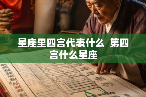 星座里四宫代表什么 第四宫什么星座 星座里四宫代表什么 第四宫什么星座