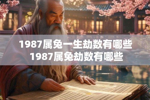 1987属兔一生劫数有哪些 1987属兔劫数有哪些