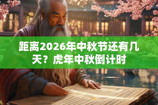 距离2026年中秋节还有几天？虎年中秋倒计时