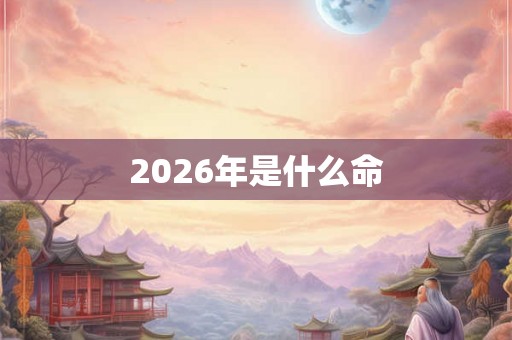 2026年是什么命 2026年是什么命